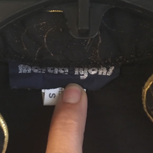 Vintage 80s gold and black puff sleeve jacket - Picture 5 of 5